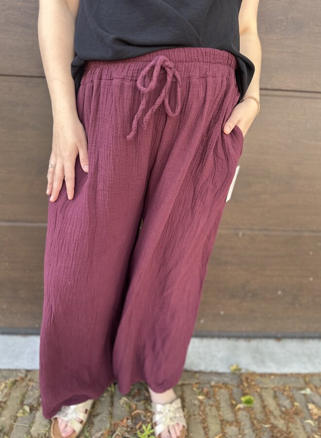 Broek Mousseline (meerdere kleuren)