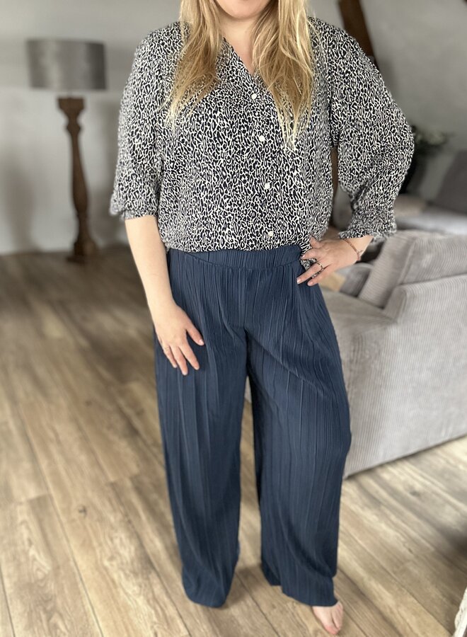 CARRAVENNA PLISSE PANT JRS NOOS Vintage Indigo