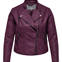 CARAVANA FAUX LEATHER BIKER OTW Mauve Wine