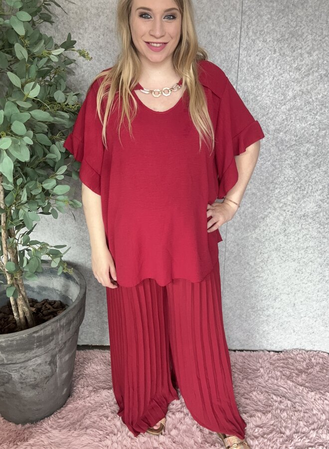 Plissé broek Evi (meerdere kleuren)