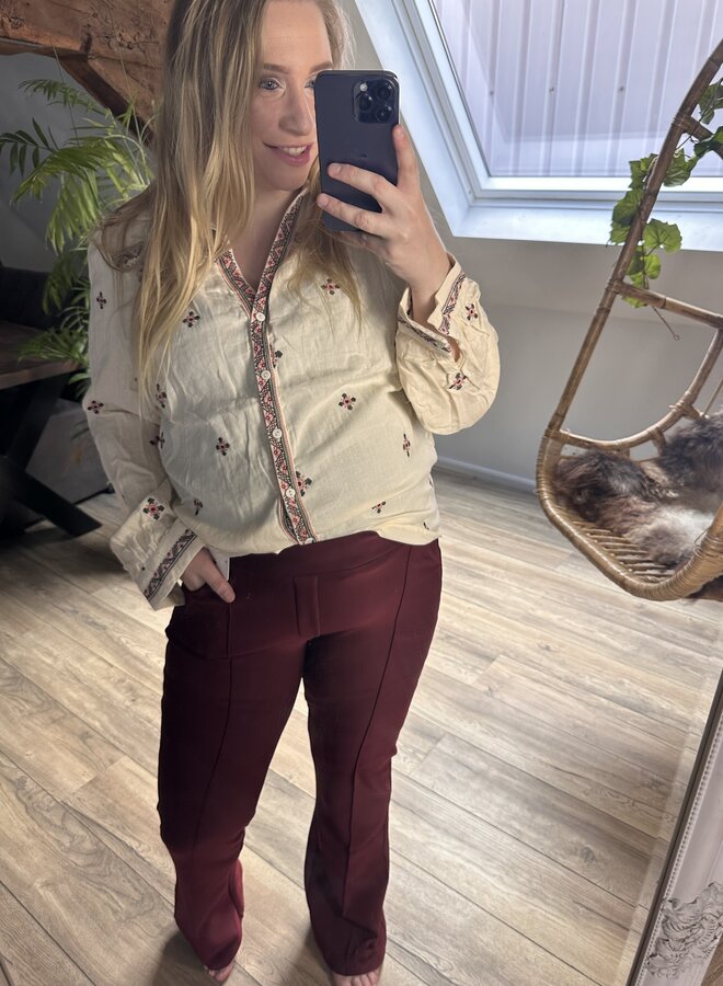 Broek Kim flared (meerdere kleuren)