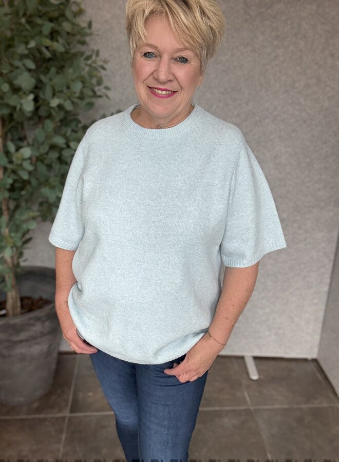 VMCBOOM 2/4 O-NK OVERSIZE PULLOVE GA CUR Ice Water/MELANGE