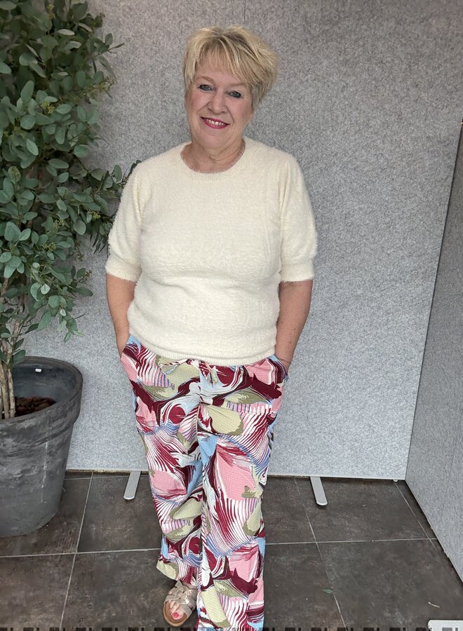 VMCRUBY FIE MW STRAIGHT PANT WVN GA CUR Karanda Red/Fie