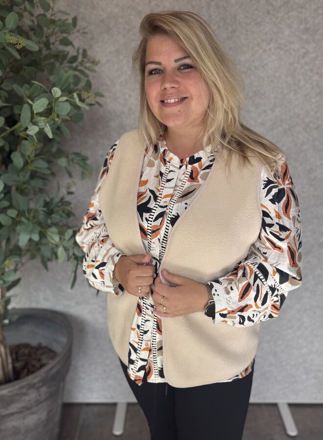 CARBELISA TEDDY WAISTCOAT JRS Birch