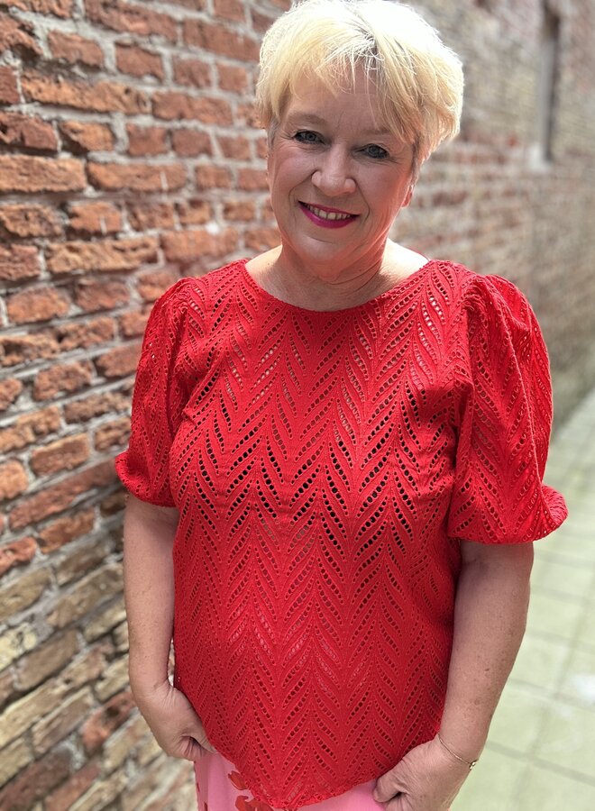 KCmasia Blouse 10583390 True Red