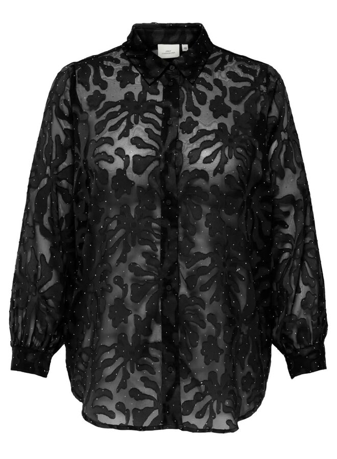 CARDIAMO 3/4 EMB TOP WVM Black/SIMILI STO