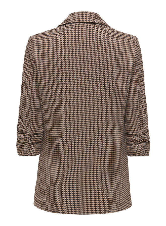 CARLETTIE LIFE 3/4 CHECK BLAZER TLR Decadent Choco/NOMAD &  TO