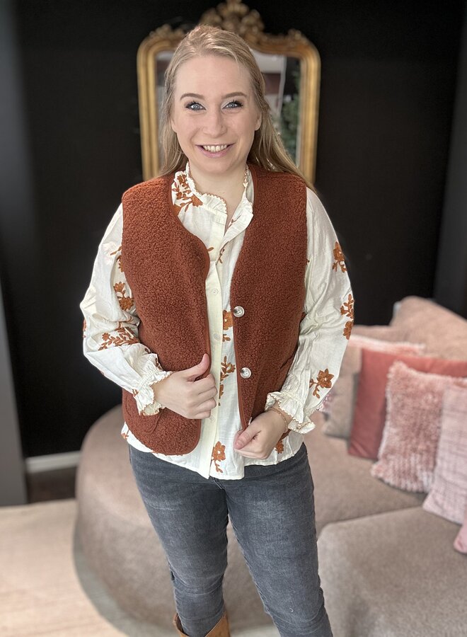 Teddy Gilet ( meerdere kleuren)