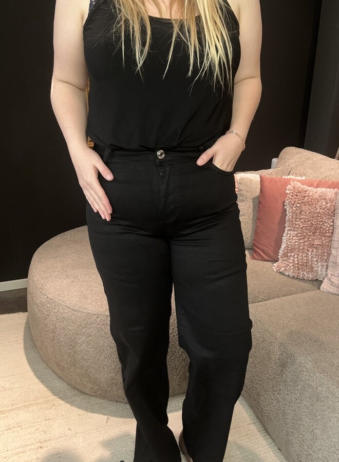 Jeans Wide Leg Black DJ2498