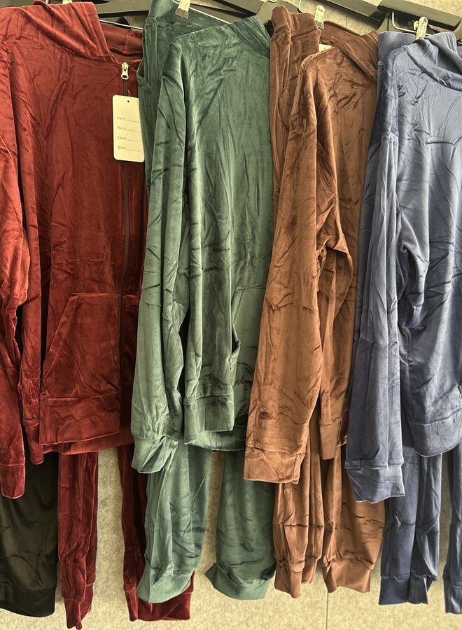 Velours pak (meerdere kleuren)