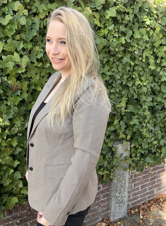 CARAMOUR LIFE LS FIT CHECK BLAZER Humus/W FRIAR BR