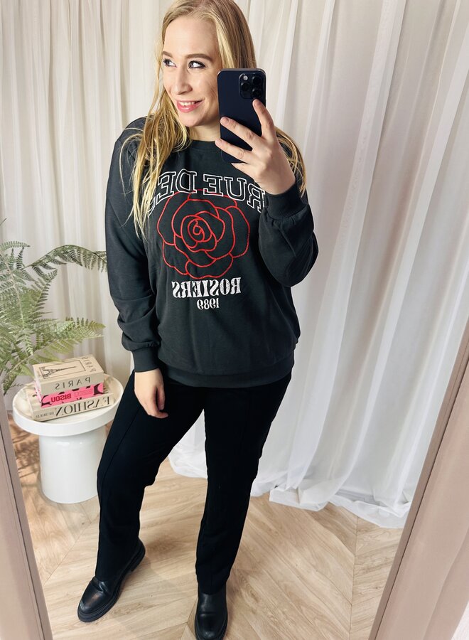 CARNOMI ROCK L/S CS SWT WEH  PHANTOM PRINT ROSE