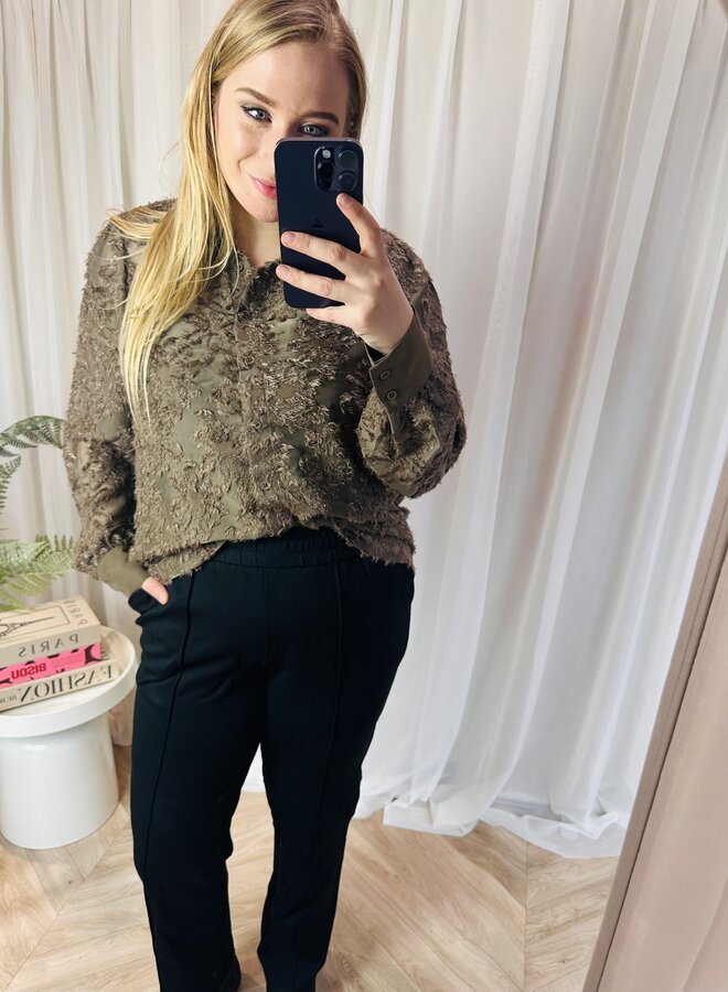 PCMIARA LS SHIRT WVN BC QX Morel