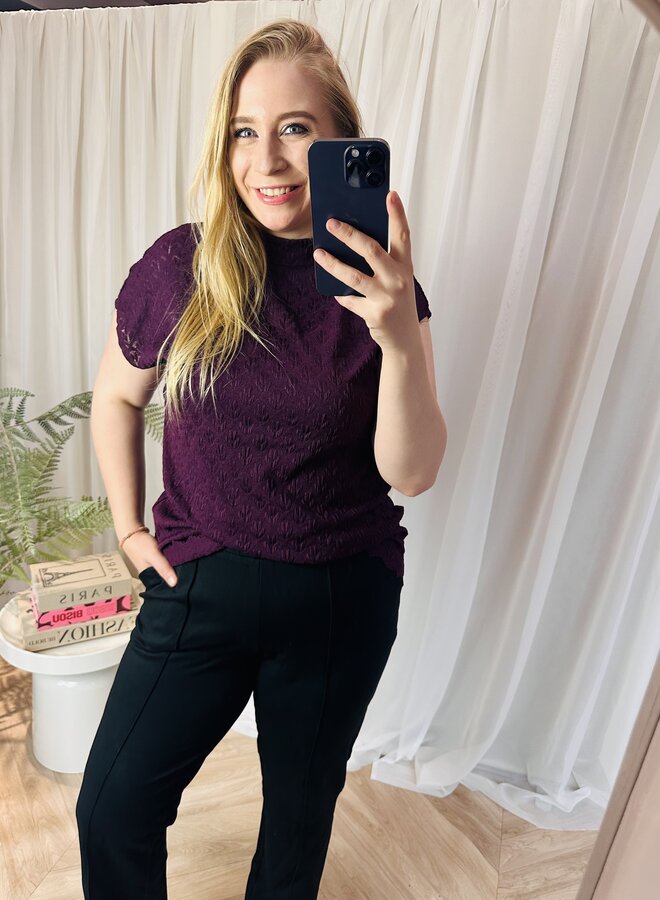 CARAUBREY S/S CAPSLEEVE BLOUSE JRS Winetasting