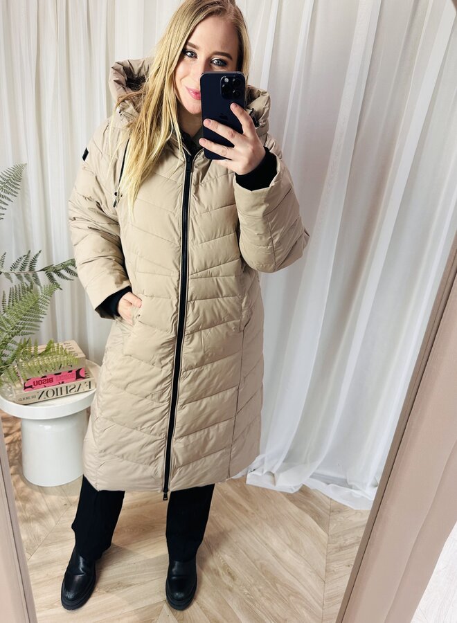 CARJULIET LIFE QUILT COAT OTW Silver Mink