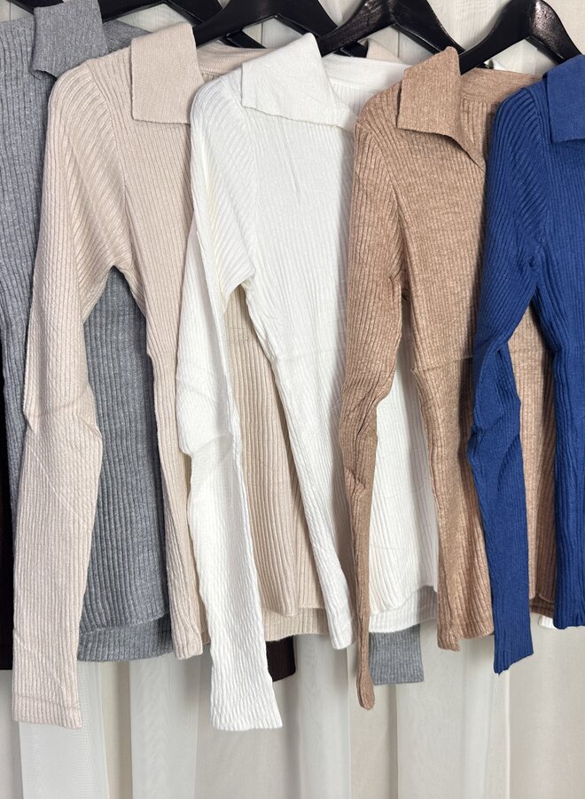 Rib Kraagje Lieke (meerdere kleuren)