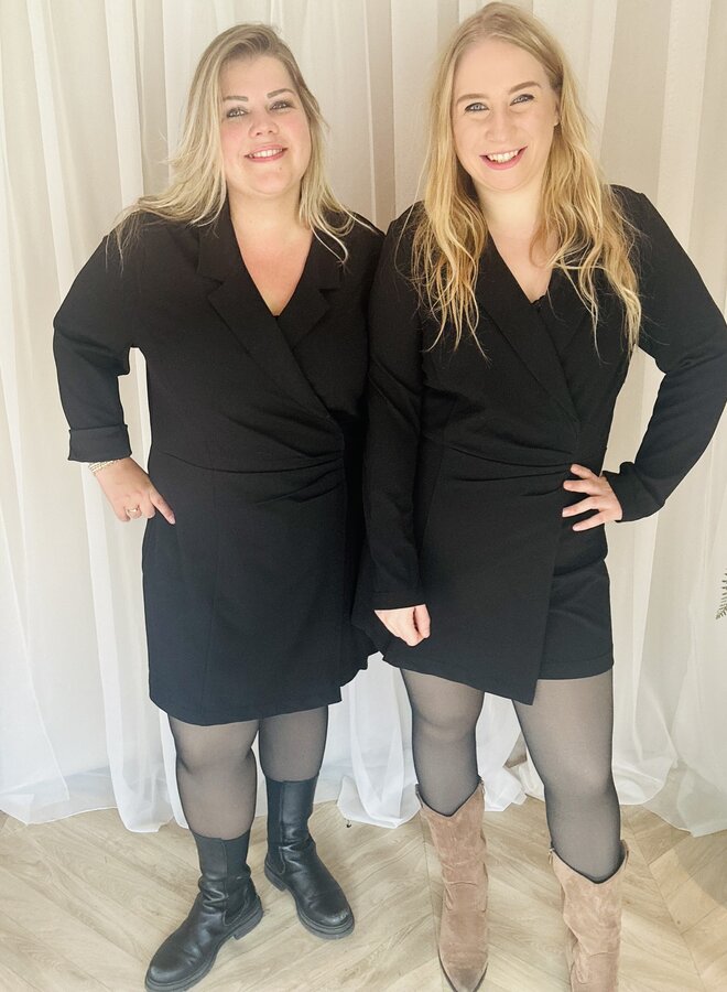 CARGALA LIFE LS WRAP BLAZER PLAYSUIT TLR Black