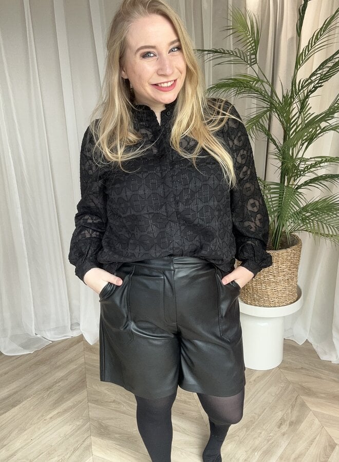 CARCHLOEY L/S SHIRT WVN Black