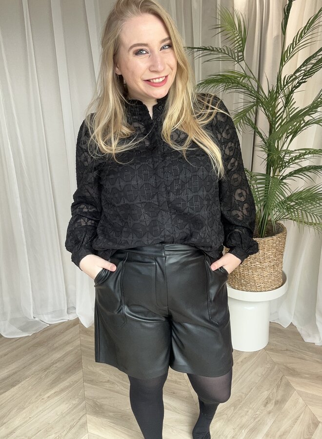 CARCHLOEY L/S SHIRT WVN Black