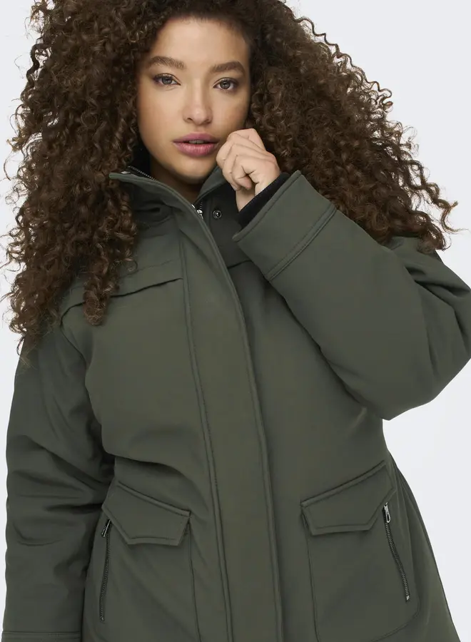 CARMAASTRICHT SOFTSHELL PARKA OTW Peat