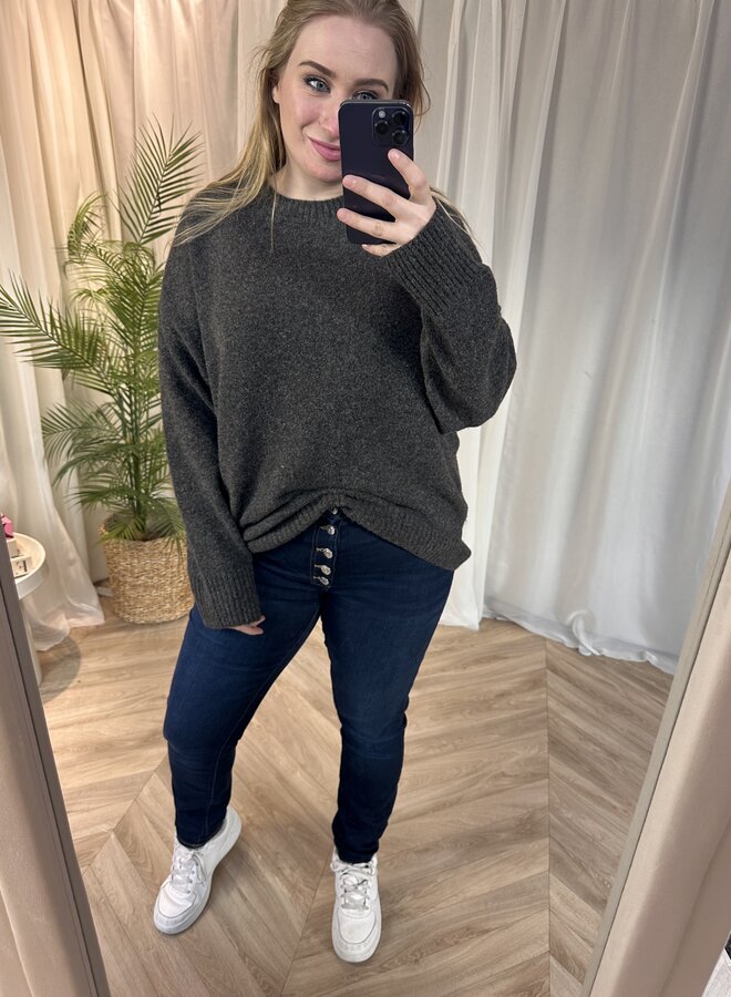 VMCBOOM LS O-NECK PULLOVER GA NOOS CUR Chocolate Torte/MELANGE