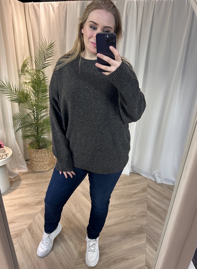 VMCBOOM LS O-NECK PULLOVER GA NOOS CUR Chocolate Torte/MELANGE