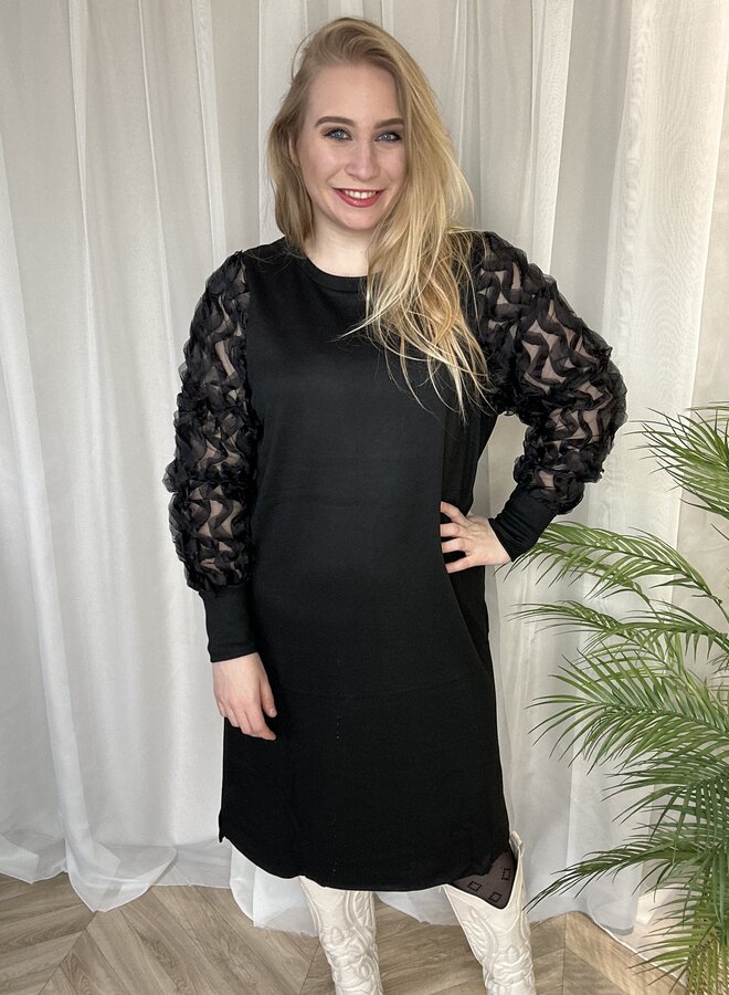 CARAMIRA L/S O-NECK ABK DRESS JRS