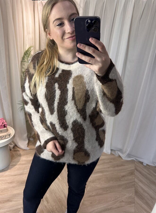 CAREDELIE LIFE LS JQ O-NECK KNT