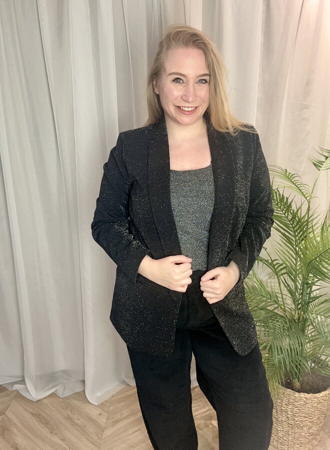 CARELLY-ALYA LIFE L/S GLIT BLAZER