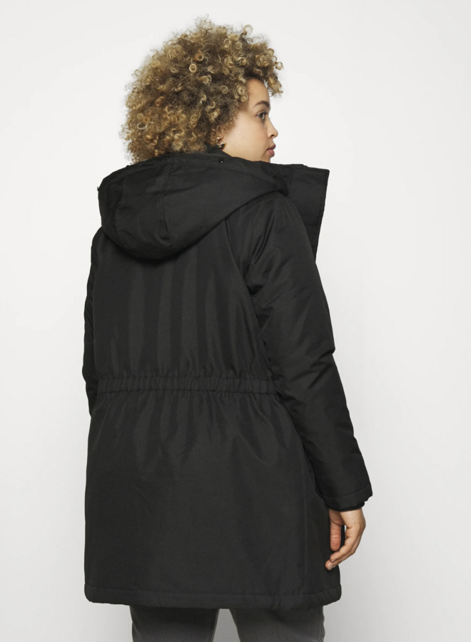 CARIRENA PARKA COAT OTW Black NATURE FUR