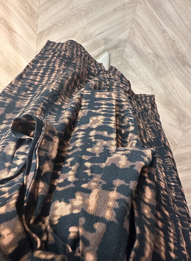 CARTILLI LIFE 3/4 SHIRT BLK DRESS AOP Black/MINI TIE D