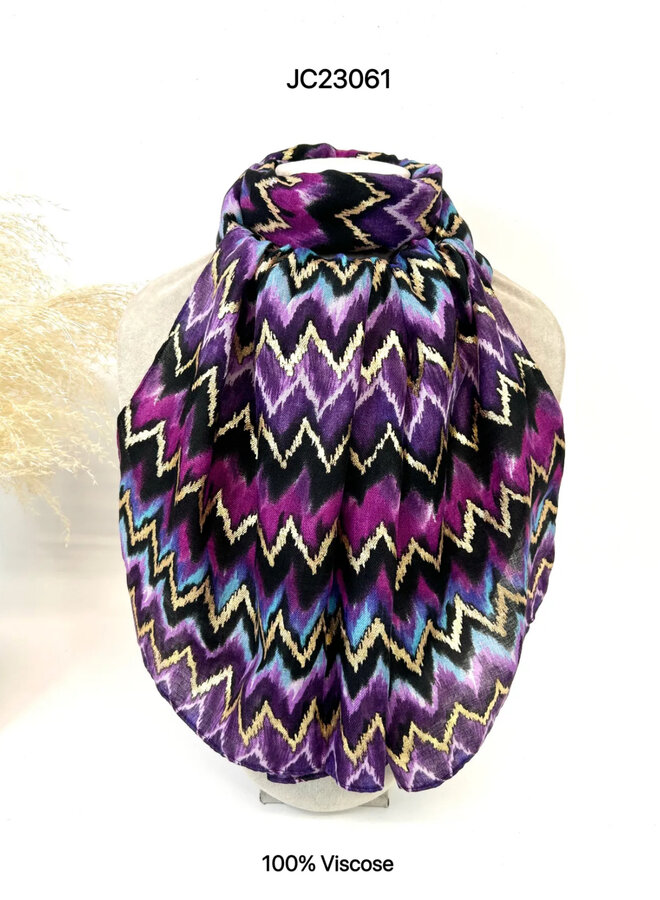 Sjaal zigzag (meerdere kleuren)