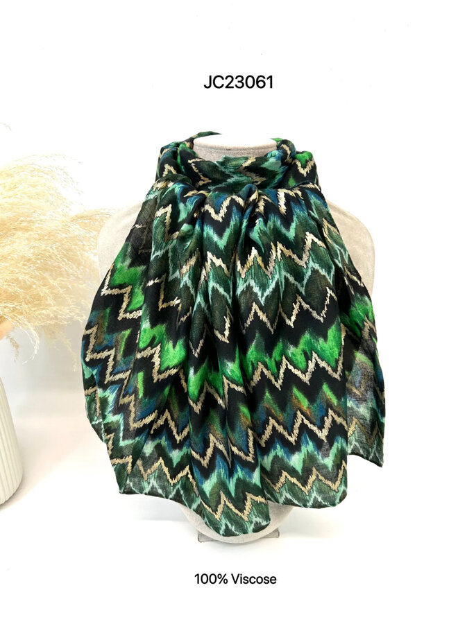 Sjaal zigzag (meerdere kleuren)