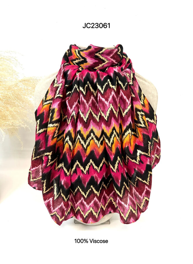 Sjaal zigzag (meerdere kleuren)