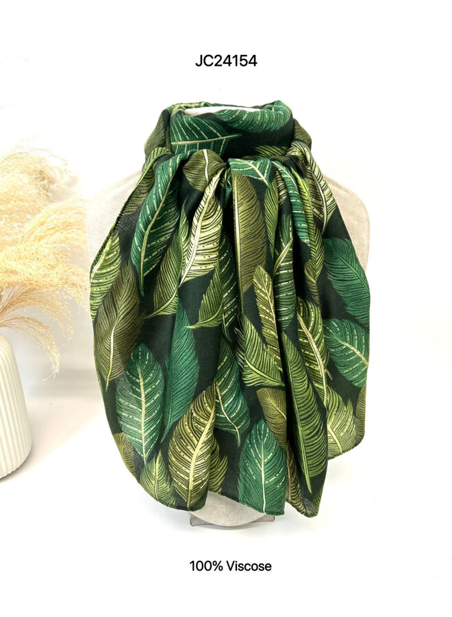 Sjaal veren groen