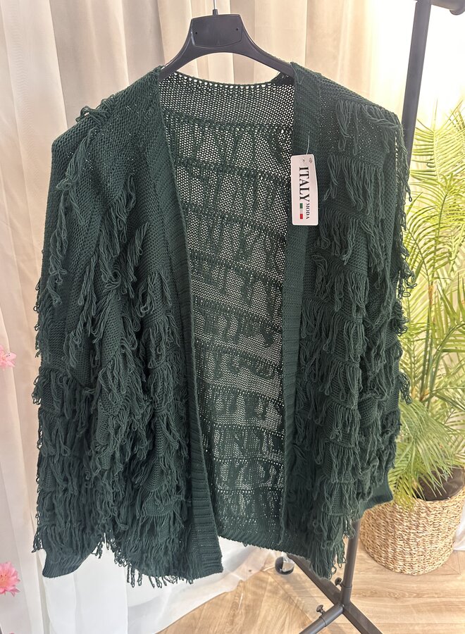 Vest ruflle flessengroen