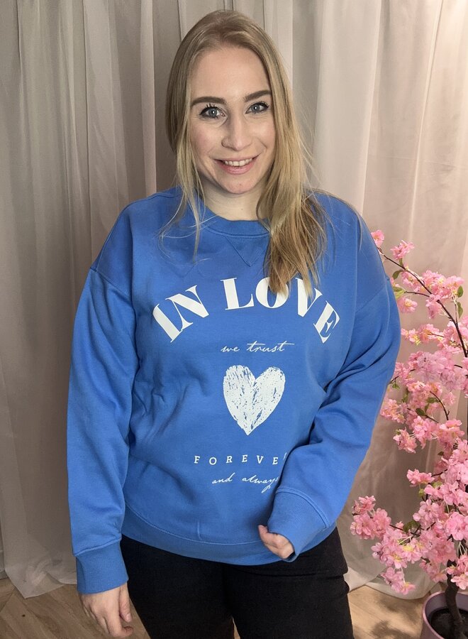 CARSOFIA L/S WORD O-NECK SWT JRS