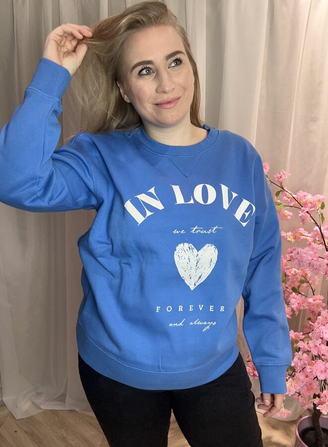 CARSOFIA L/S WORD O-NECK SWT JRS