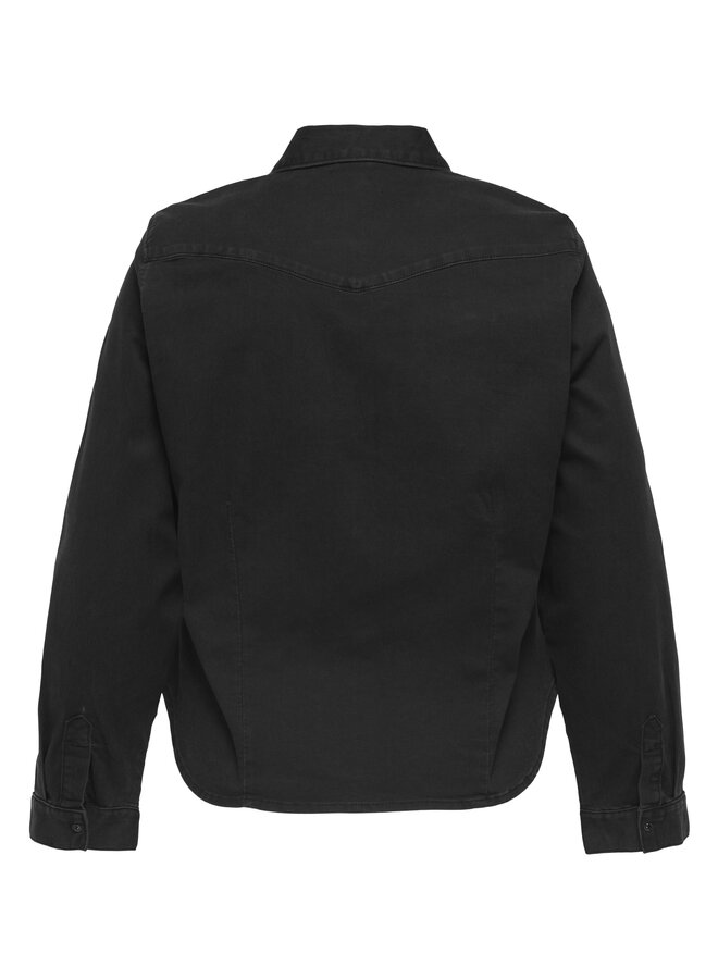 CARSASIA L/S FIT STUD DNM SHIRT AKM Black Denim