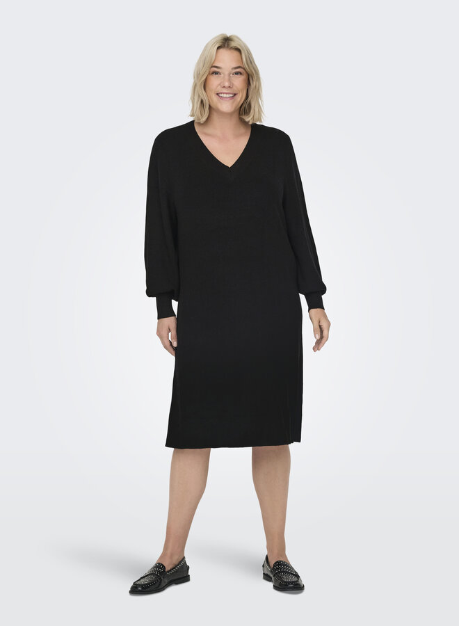 CARKATIA LIFE LS V-NECK DRESS KNT NOOS Black
