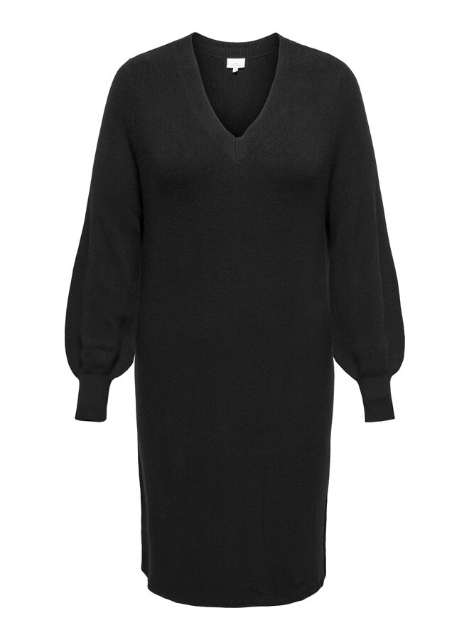 CARKATIA LIFE LS V-NECK DRESS KNT NOOS Black