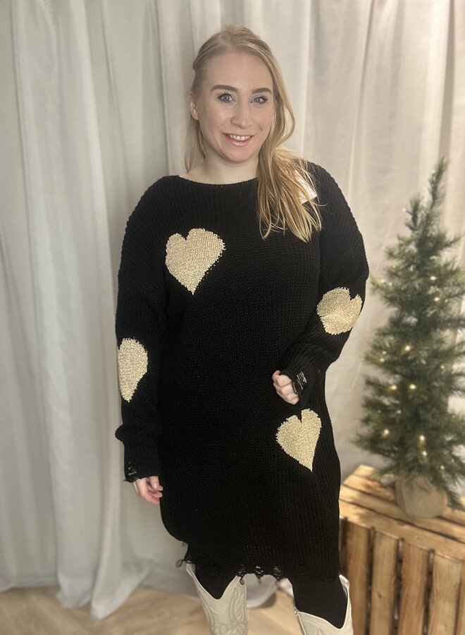 Trui dress heart (meerdere kleuren)