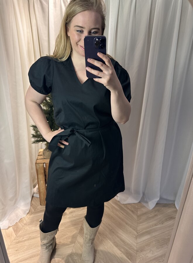 VMCFRIBA SS SHORT DRESS CUR BLACK