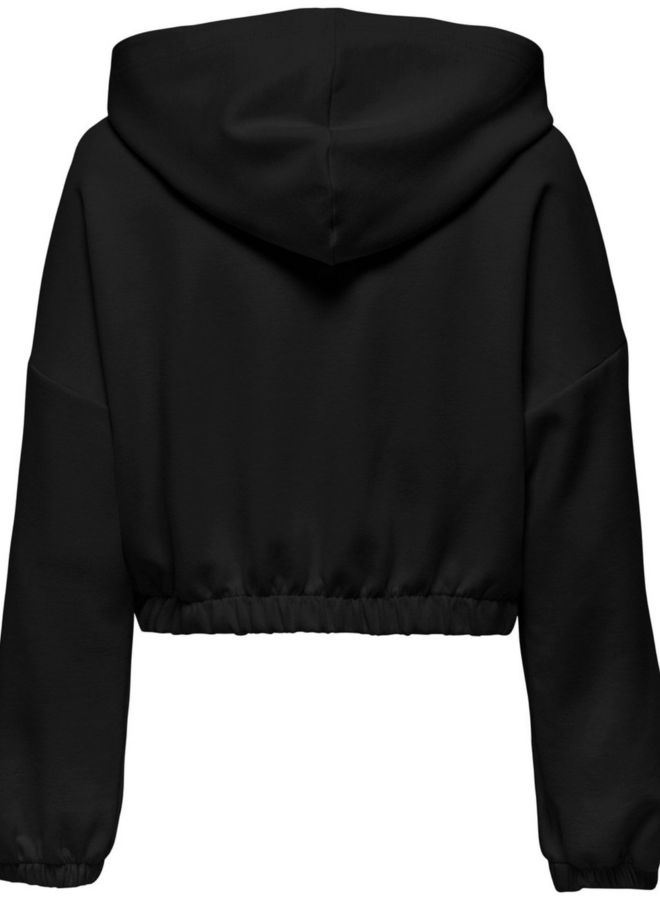 CARSCARLETT LS ELASTIC ZIP HOOD SWT NOOS Black