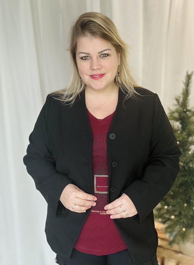 CARLAMINA LIFE L/S FIT BLAZER TRL Black