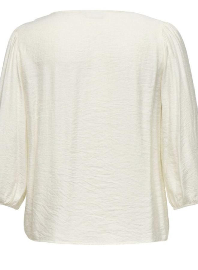 CARLANNE LS EMB TOP WVN Sandshell