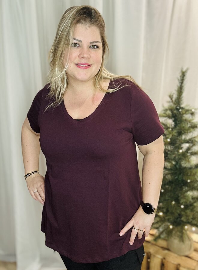 CARBONNIE LIFE S/S V A-SHAPE TEE NOOS Winetasting