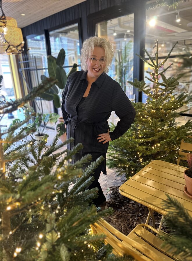 CARKIMMI LS SHIRT DRESS WVN Naval Academy/stripes