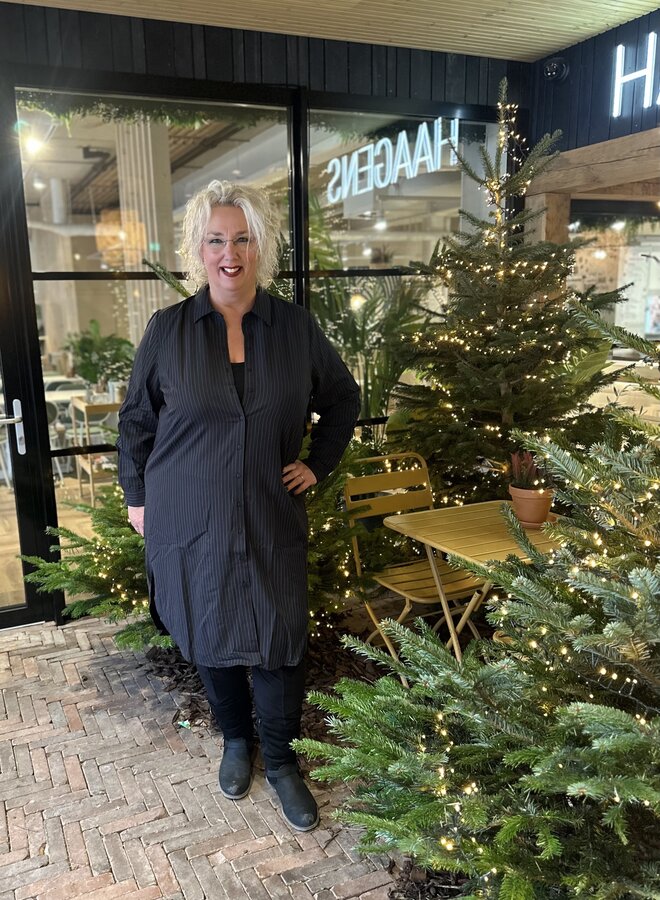 CARKIMMI LS SHIRT DRESS WVN Naval Academy/stripes