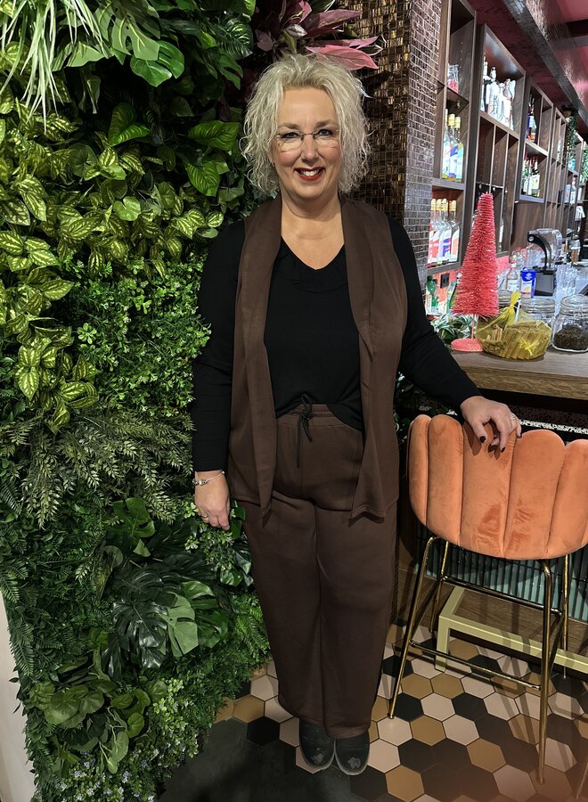 CARLEAH PULL UP PANTS TLR Shaved Chocolate